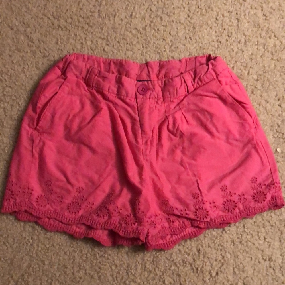 Gap Kids pink eyelet shorts